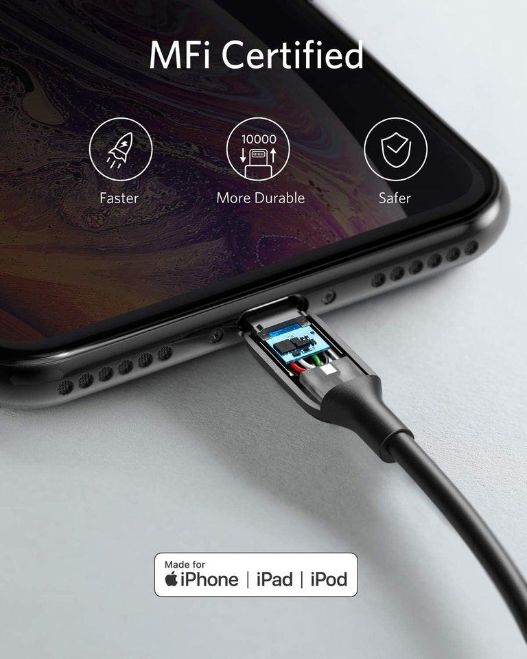 Anker PowerLine III lightning Cable 3ft  Black