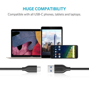 Anker PowerLine USB-C to USB 3.0 Cable 3ft Black